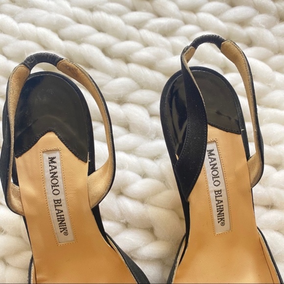 Manolo Blahnik Black Heels - Picture 7 of 9